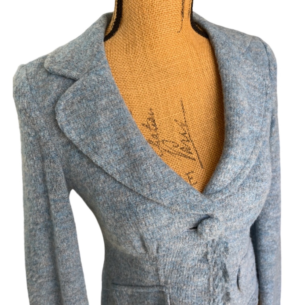 Nanette Lepore Lined Soft Feminine Blazer Jacket Blue Size Small - Picture 3 of 10